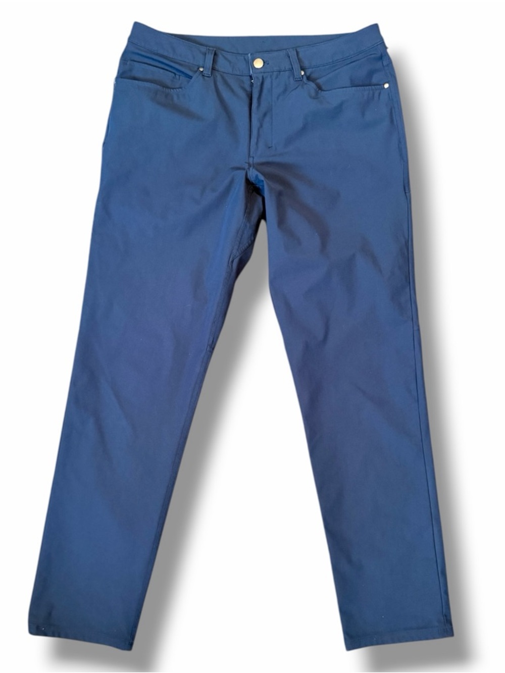 Lululemon Men's ABC Pant Classic Warpstreme Navy Size 34 Sweat Wicking Stretch